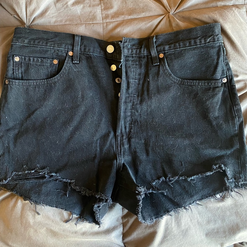 levi 501 highwaisted shorts